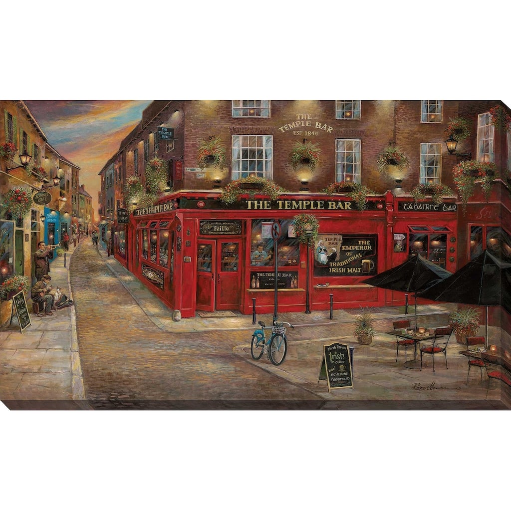 "Temple Bar" by Ruane Manning Print on Canvas