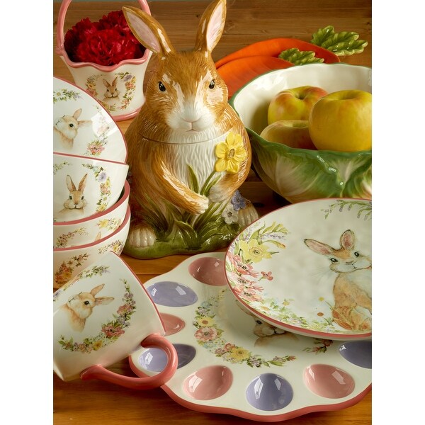 Certified International Easter Garden 16 pc Dinnerware Set