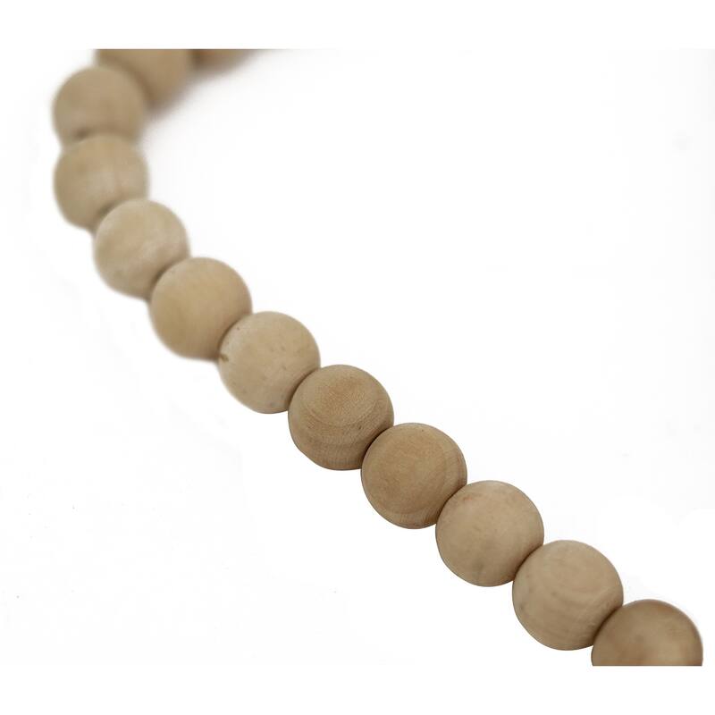 Everything is Figureoutable Farmhouse Wood Bead String Hanger Decor