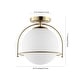 preview thumbnail 5 of 8, SAFAVIEH Lighting Valise Flush Mount - 13" W x 11" D x 11" H