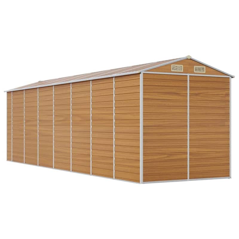 vidaXL Garden Shed Metal Outdoor Storage Shed Anthracite Galvanized Steel