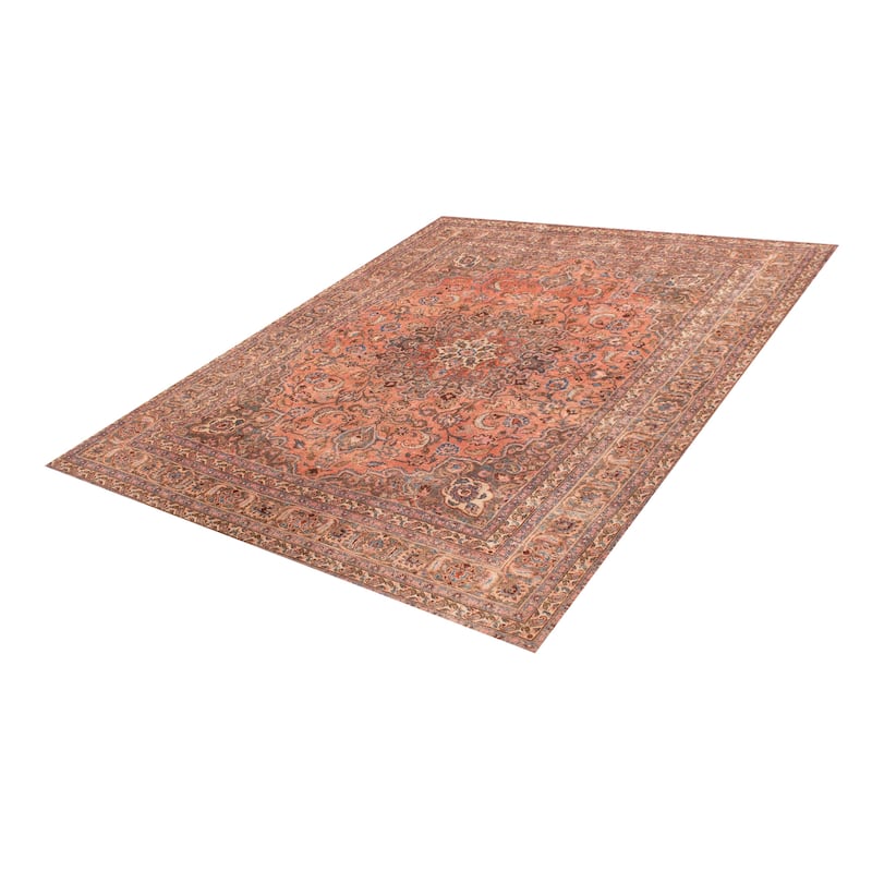 ECARPETGALLERY Hand-knotted Antalya Vintage Dark Copper Wool Rug - 9'10 x 12'2