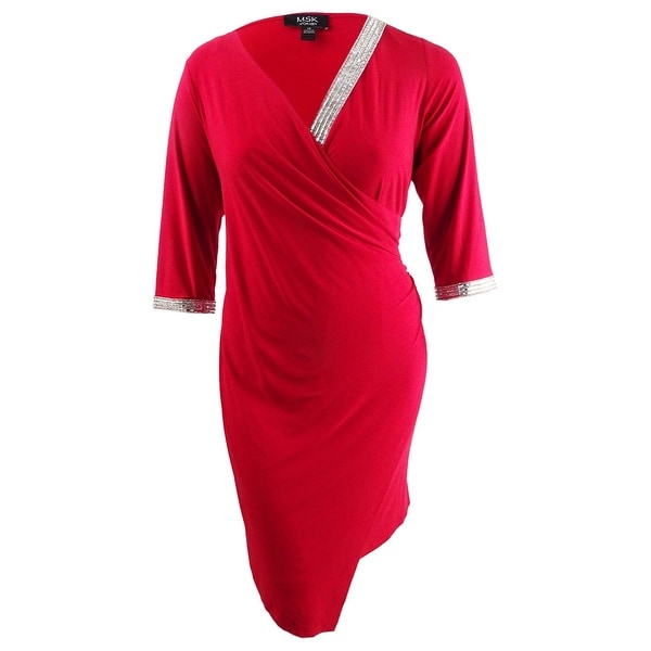 msk rhinestone sheath dress