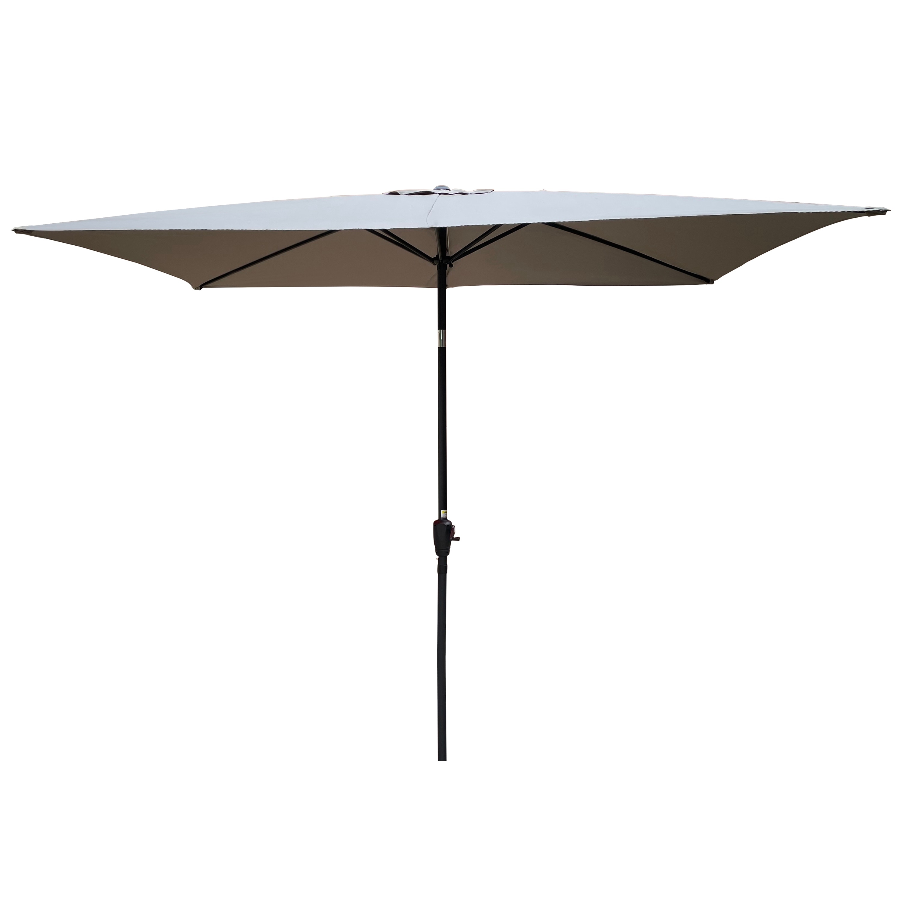 6 x 9ft Patio Umbrella Outdoor Waterproof Umbrella with Crankwithout flap