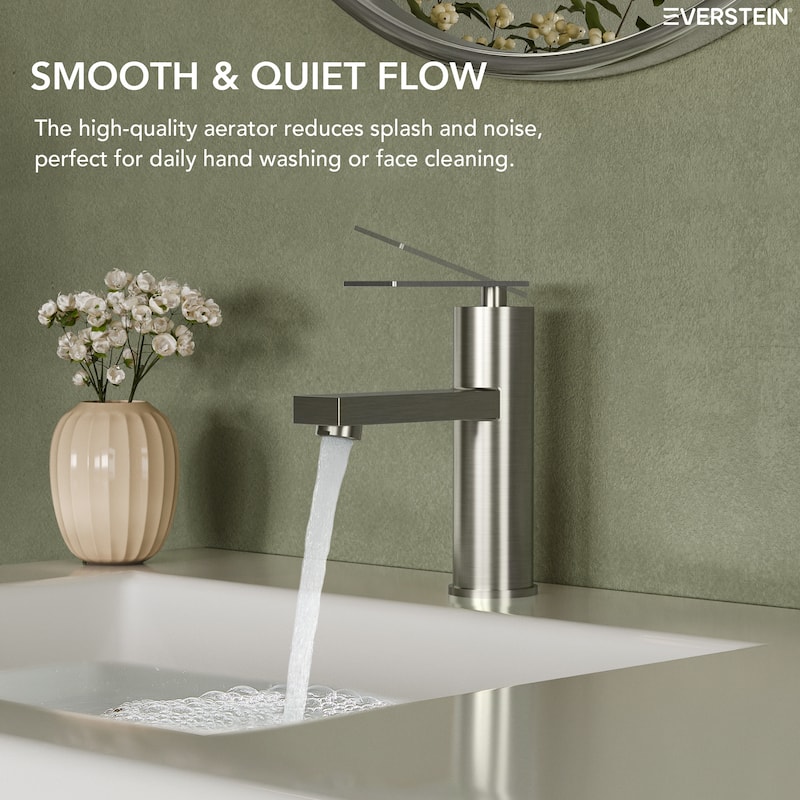 Single Lever Handle Bathroom Sink Faucet Single Hole Basin Faucet