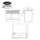 preview thumbnail 13 of 11, Cosmo 48 in. Double Oven Gas Range with 6 Sealed Burners and 6.8 cu. ft. Cosmo Capacity Convection Main Oven in Stainless Steel