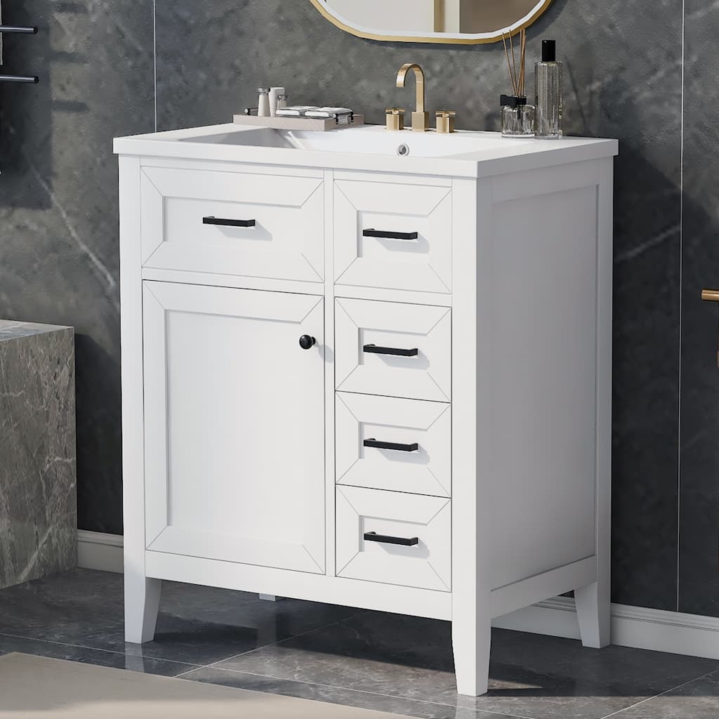 GDFStudio - Eleanor Refined Modern Bathroom Vanity for Everyday Living