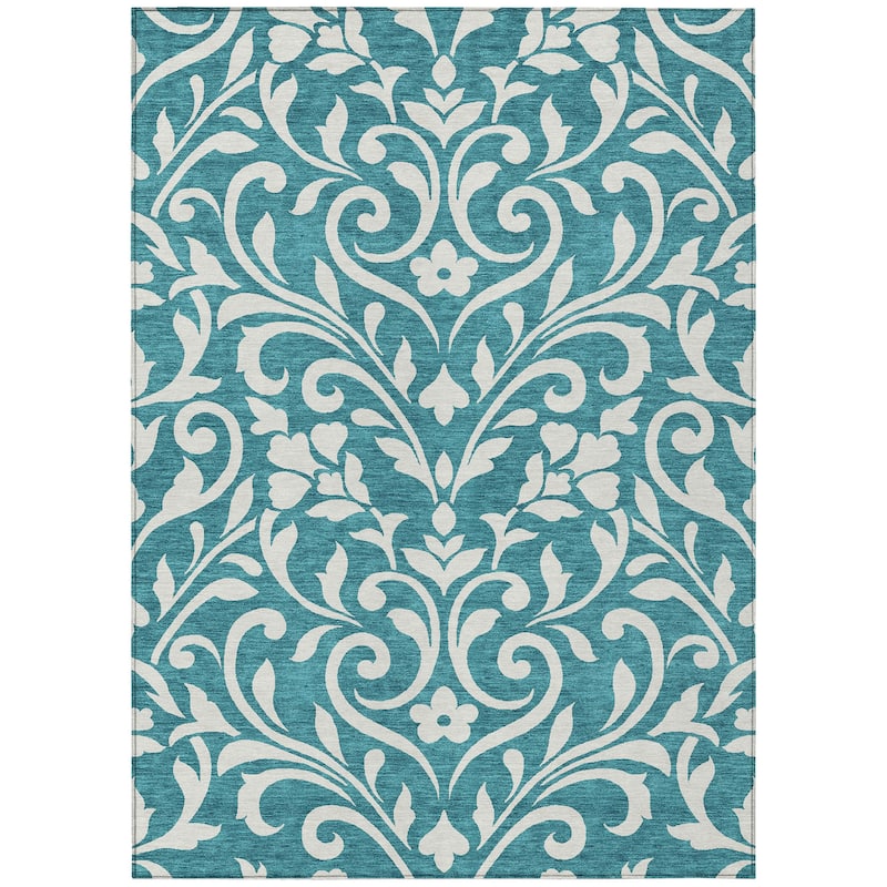 Machine Washable Indoor/ Outdoor Chantille Traditional Elegant Rug