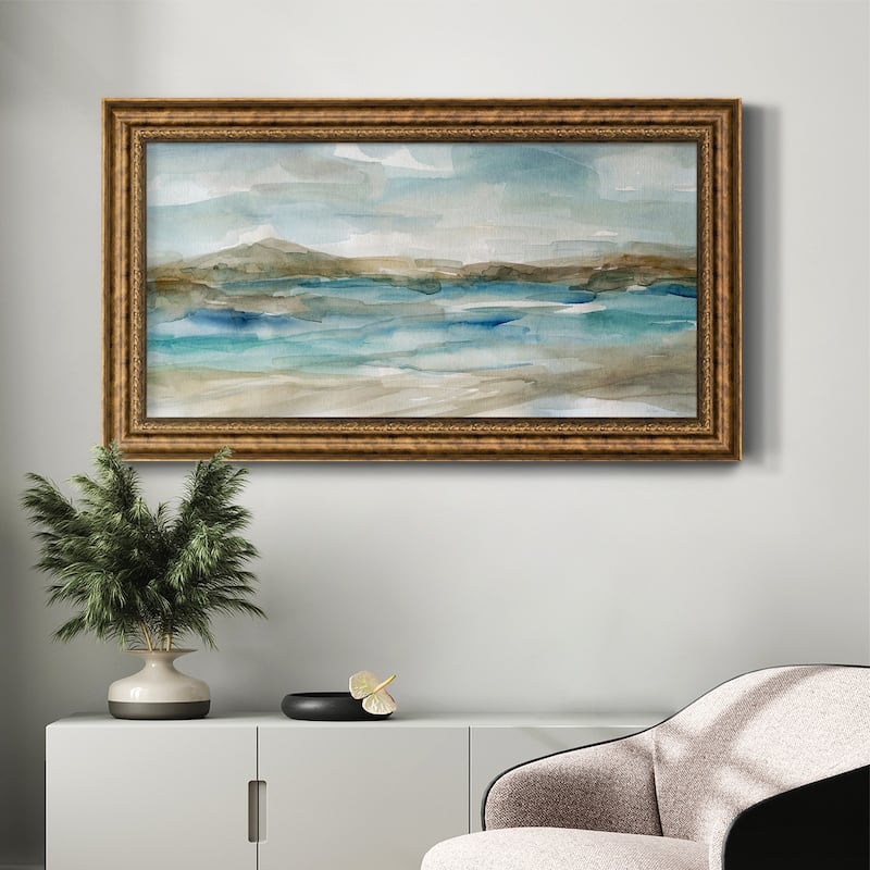 Peaceful Beach II Premium Framed Canvas- Ready to Hang