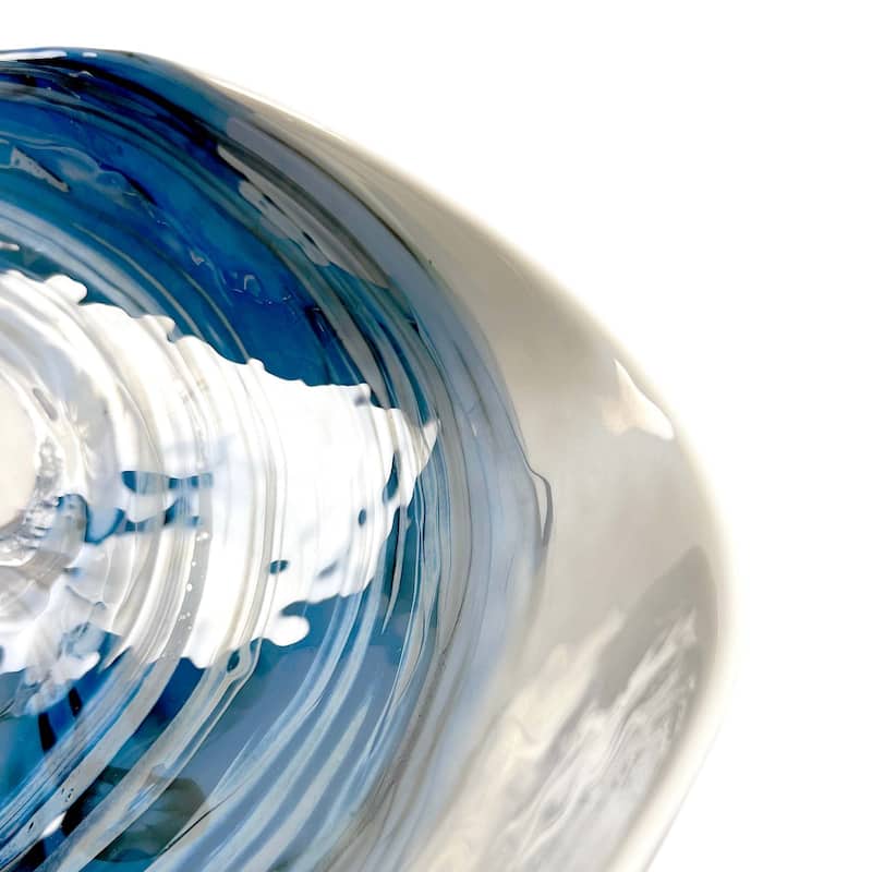 Lido Handmade Murano Glass Bathroom Sink - 14.75x14.75x4