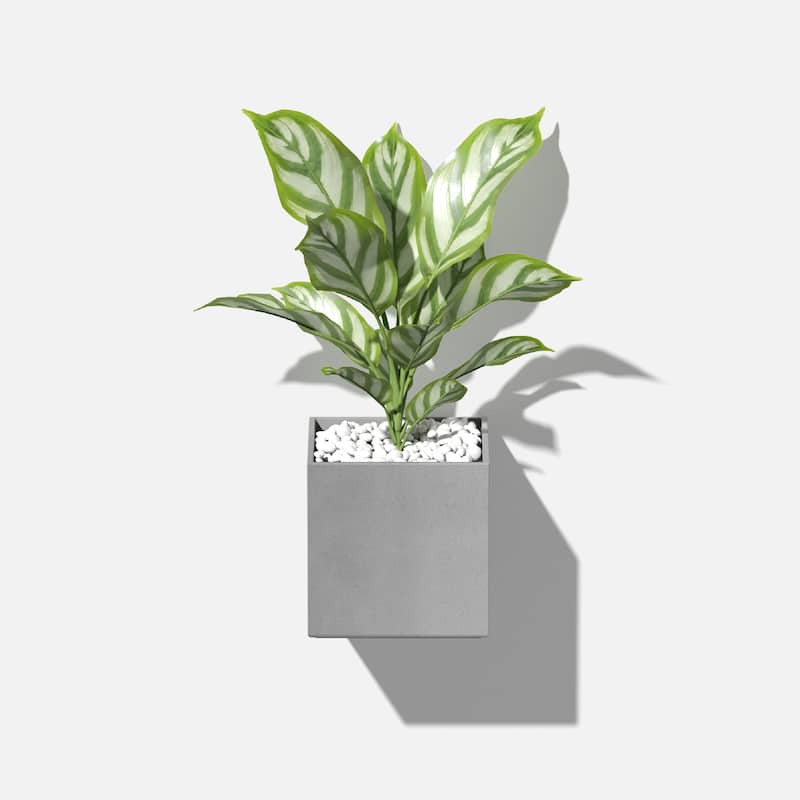 Geo Series Hanging Cube Plastic Planter