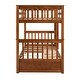 preview thumbnail 9 of 68, American Classic Traditional Style Twin-over-Twin Bunk Bed with Ladders and Two Storage Drawers