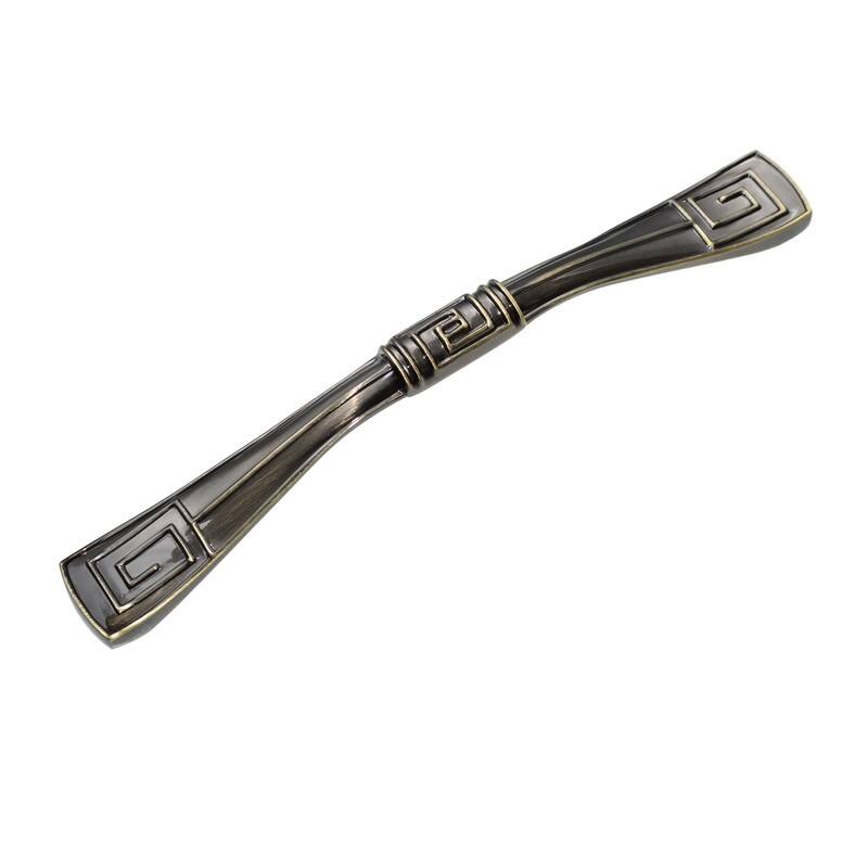 Utopia Alley Trieste Pull Handle - Decorative Antique Brass Cabinet Drop Pull Handles, 5.0" Center to Center