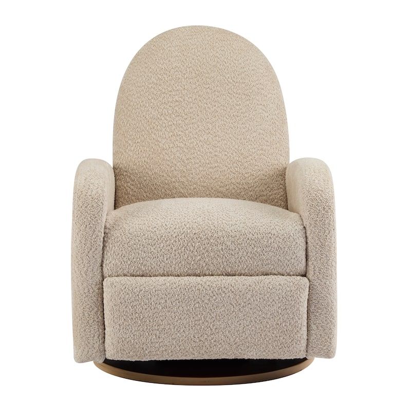 Manual Swivel Recliner Chair for Adults, Glider Rocking Chair for Nursery, Comfortable Nursery Recliner