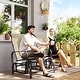 preview thumbnail 33 of 32, Outsunny Outdoor Glider Chair Set of 2, Gliders for Outside Patio with Smooth Rocking Mechanism