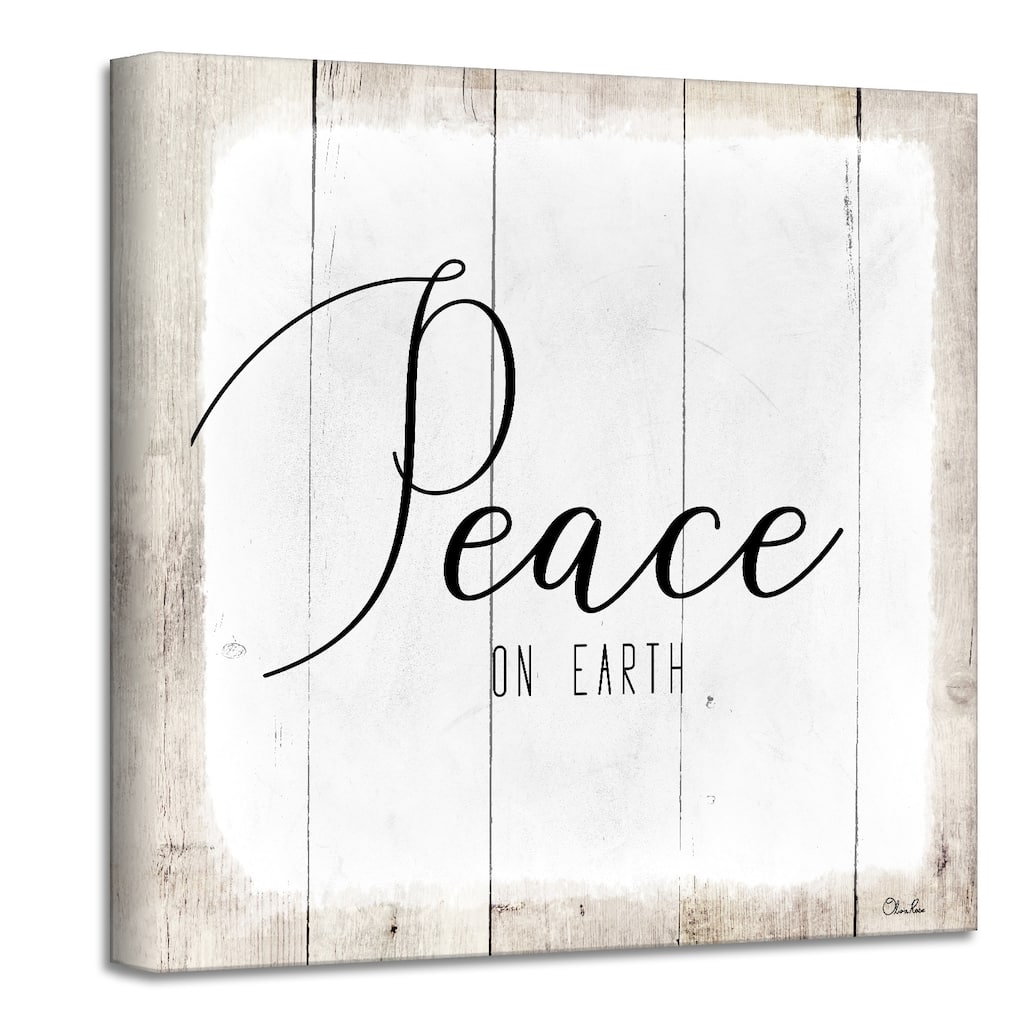 Ready2HangArt 'Peace on Earth II' Holiday Canvas Wall Art by Olivia Rose