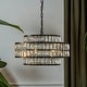 preview thumbnail 6 of 15, AloaDecor Modern Crystal Chandelier Matte Black Finish Tiered Drum Pendant Light for Small Spaces Dining Room Entryway W22''