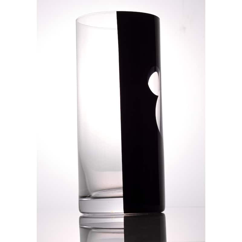 Disney Luxury Mickey Mouse Crystal Highball Glass - 17 oz - Set of 2 - 17 oz.