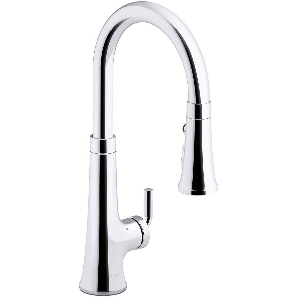 Kohler Tone 1.5 GPM Single Hole Pull Down Kitchen Faucet ...