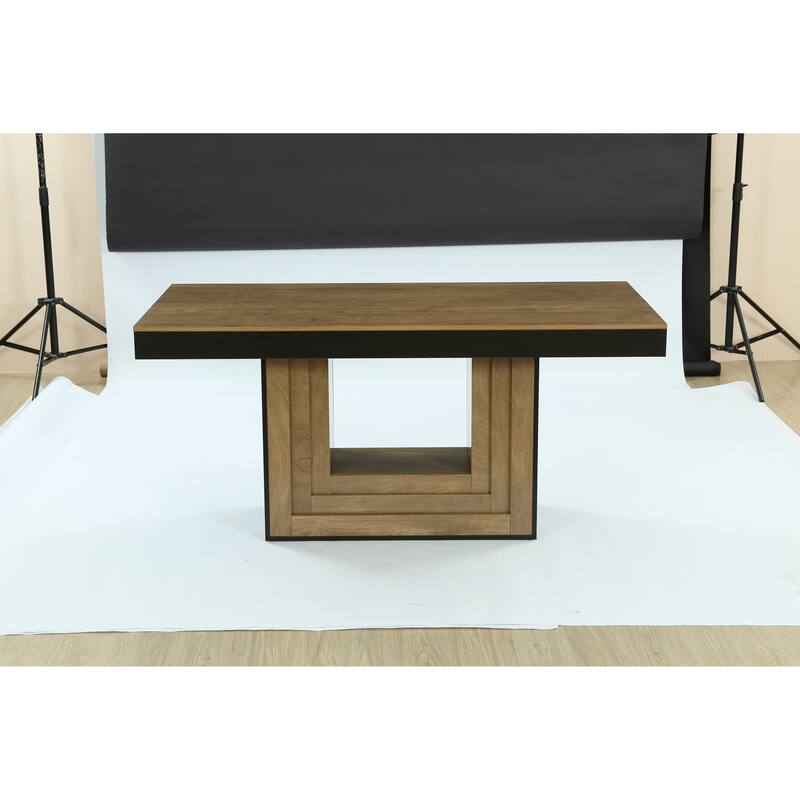 Large Rectangular Conference Table with Sturdy Base