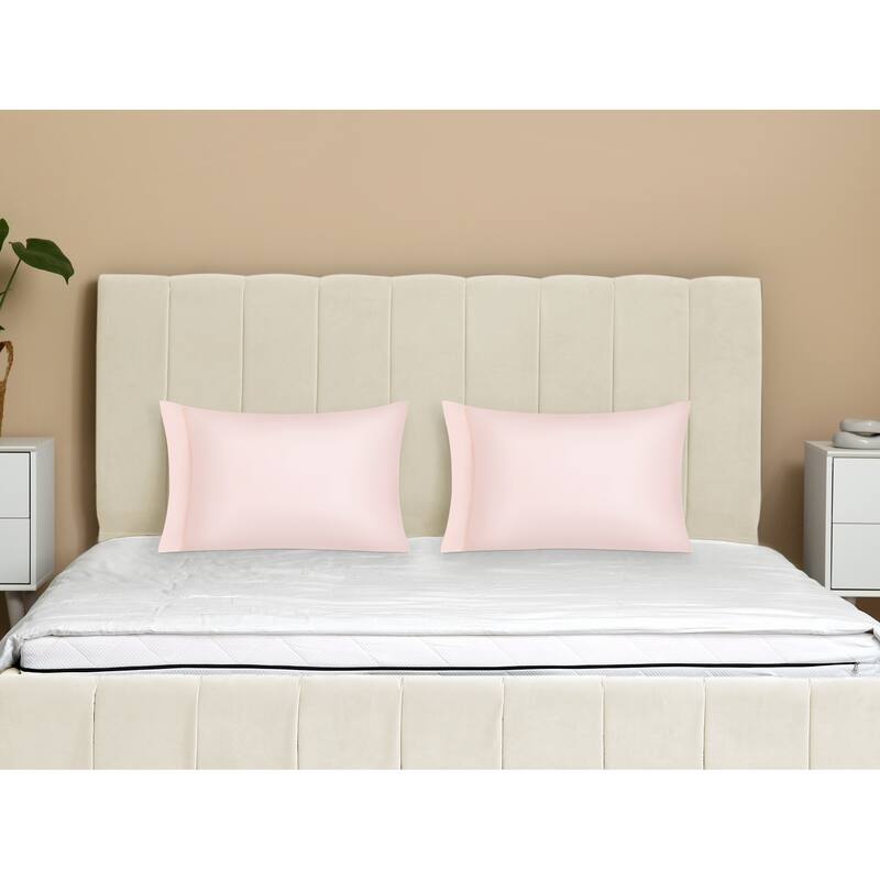 Set of 2 Pillow Cases, Soft Cooling Pillow Covers w Envelope Closure