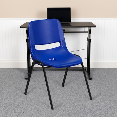 Ergonomic Shell Stack Chair with 16'' Seat Height