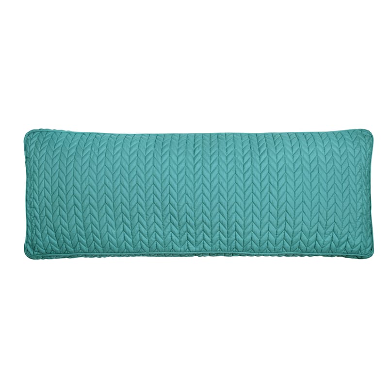 Cayman Quilted Bolster Decorative Throw Pillow