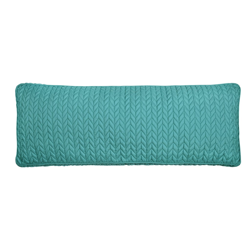 Cayman Quilted Bolster Decorative Throw Pillow