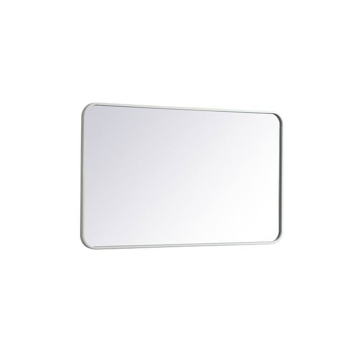 Ezra Soft Corner Metal Rectangular Mirror