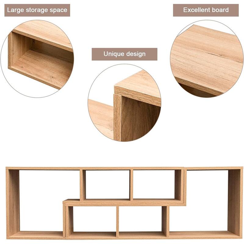 Mieres Modern Entertainment Center with Open Storage Shelves, TV Console Stand - n/a