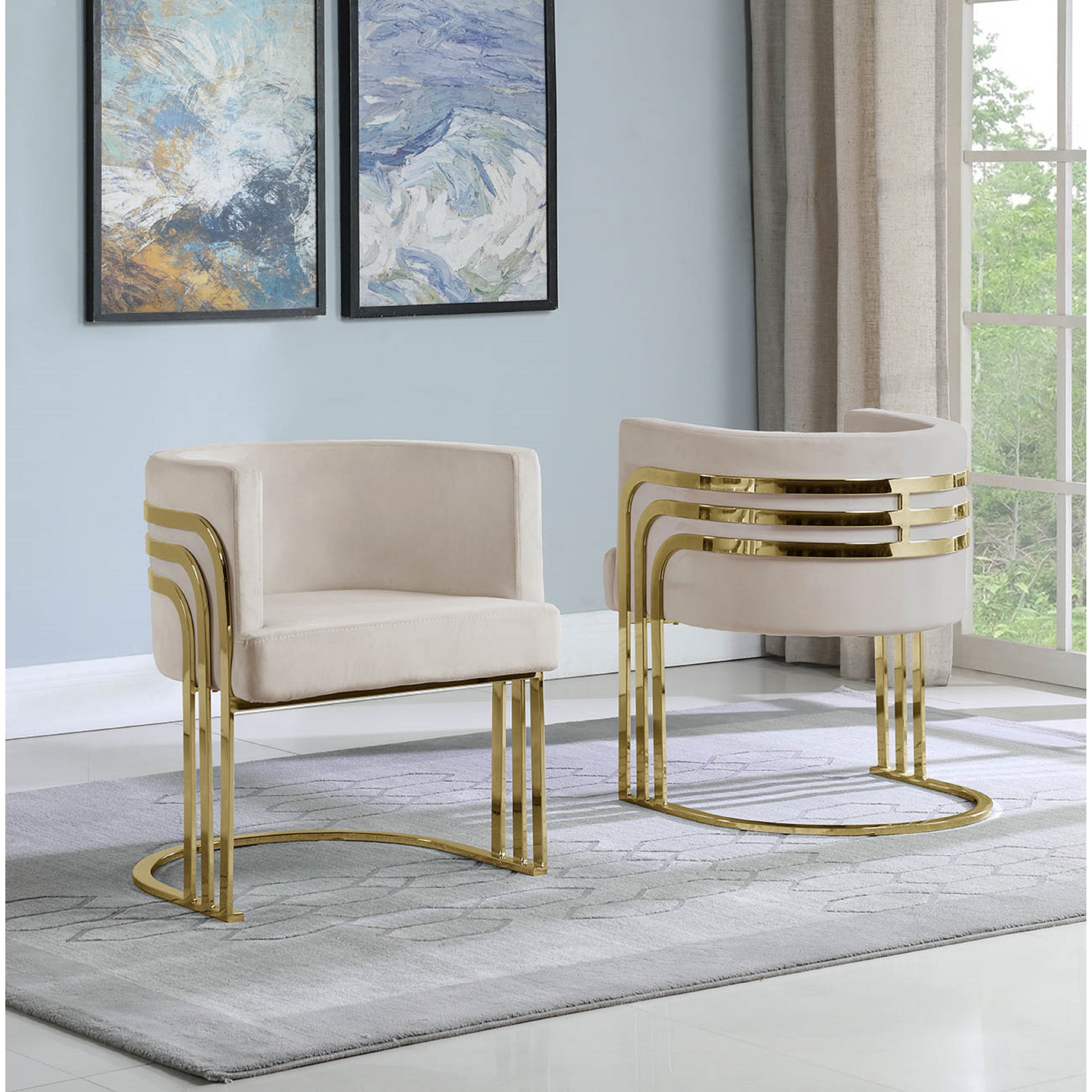 Best Quality Furniture Accent Chair With Gold Base (Single) - On Sale - Bed  Bath & Beyond - 32233943