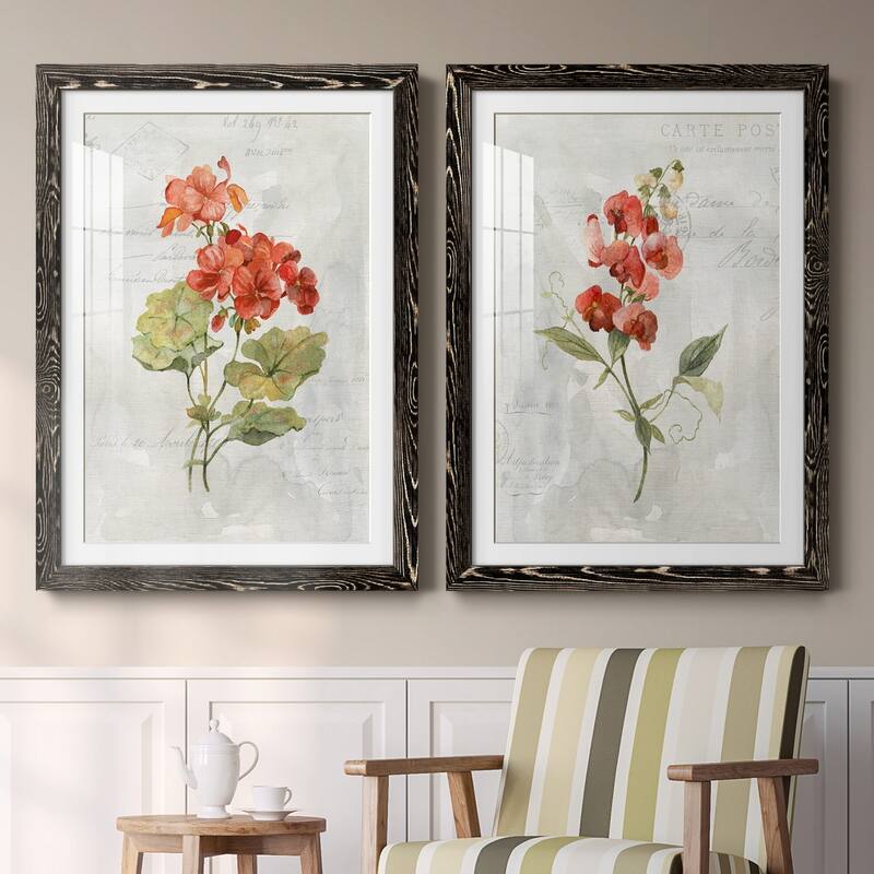 Linen Geranium-Premium Framed Print - Ready to Hang