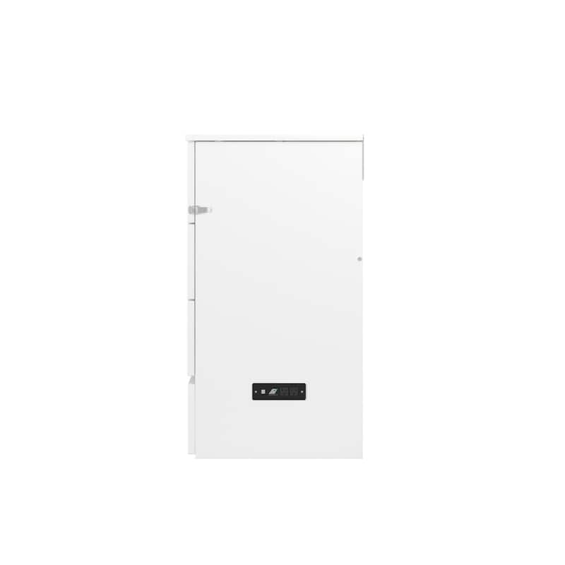 Murphy Bed Chest White - Coastal Charm Bed - Space Saving Furniture - Northfield