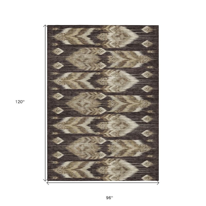 HomeRoots Southwestern Transitional Rectangle Outdoor Rug
