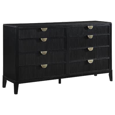 Brookmead Transitional 8-drawer Dresser Black