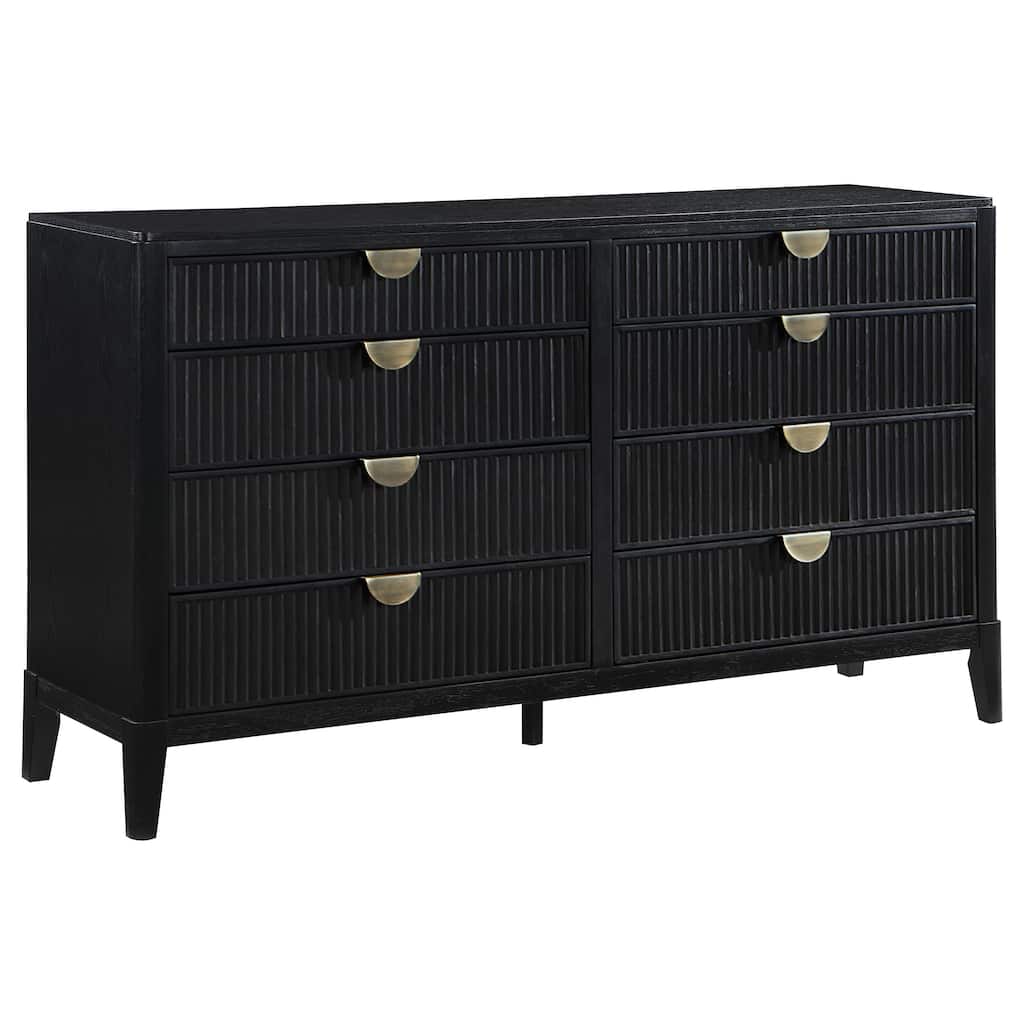 Brookmead Transitional 8-drawer Dresser Black