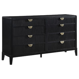 Brookmead Transitional 8-drawer Dresser Black