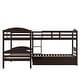 preview thumbnail 20 of 40, Functional and Aesthetic Design Twin L-Shaped Bunk bed with Trundle, Elegant Design Twin L-Shaped Bunk bed with Trundle