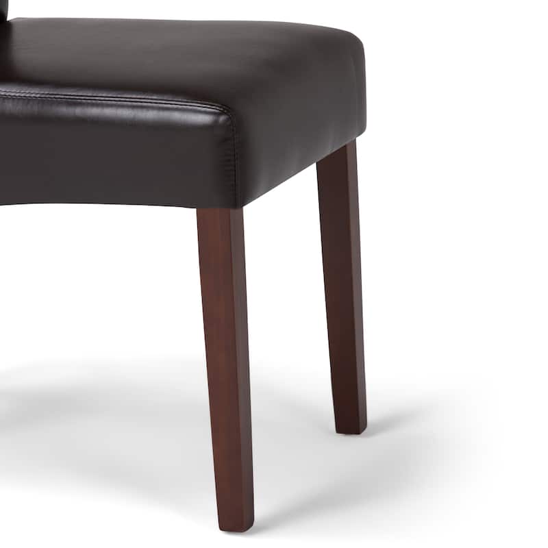 WYNDENHALL Franklin Transitional Deluxe Parson Dining Chair (Set of 2) - 17.7"w x 19.7"d x 40.2"h