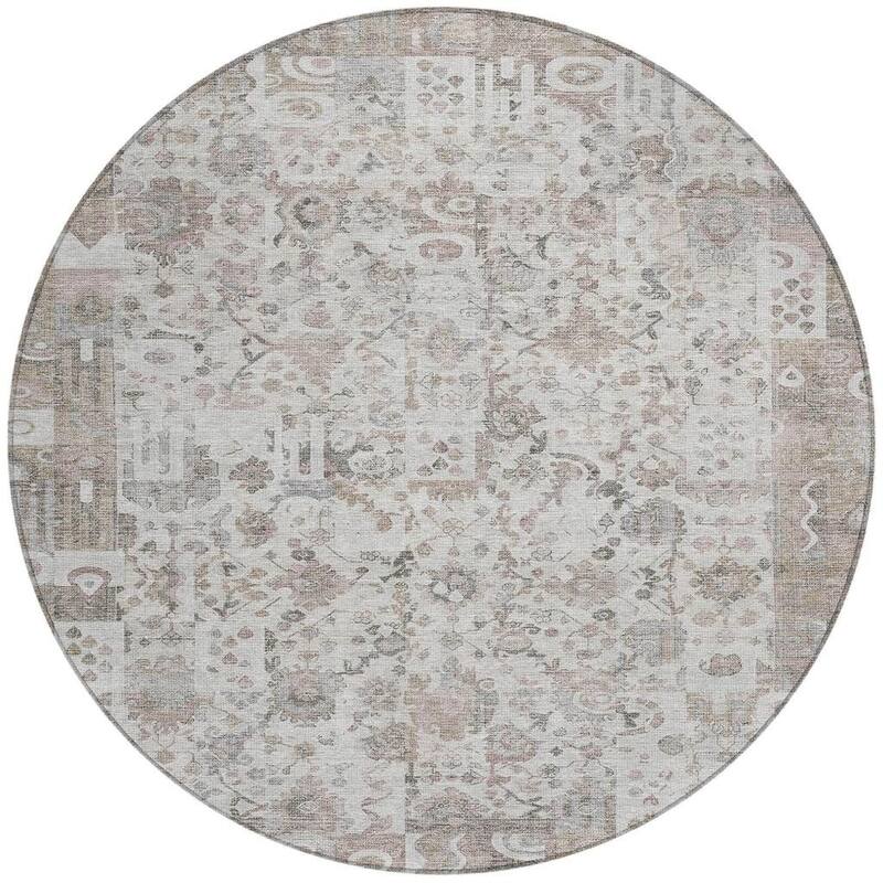 HomeRoots Patchwork Traditional Rectangle Outdoor Rug