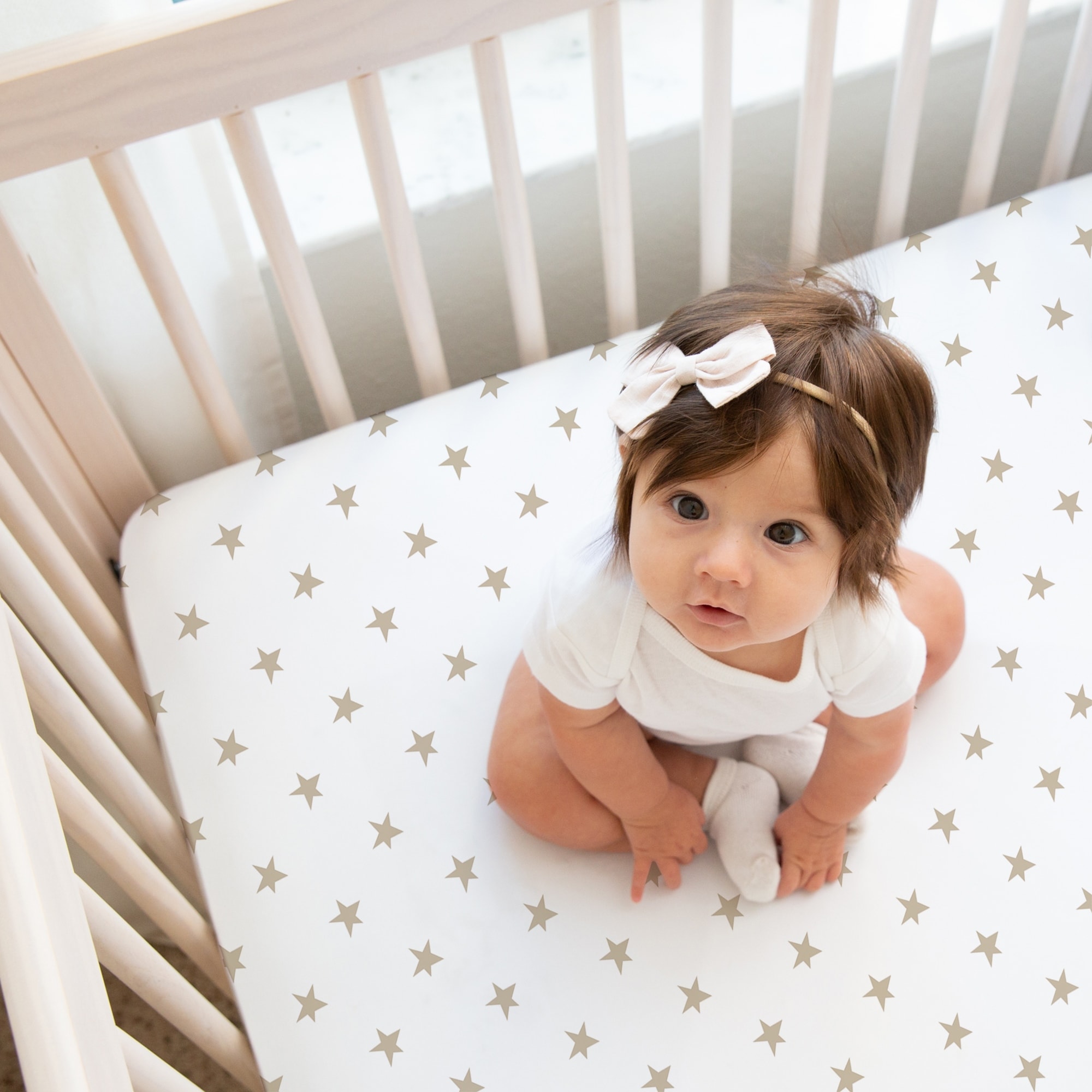 Gold star crib sheet cheap