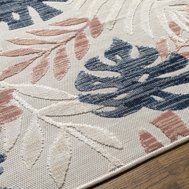 Livabliss Cabo Casual Palm Indoor/ Outdoor Area Rug