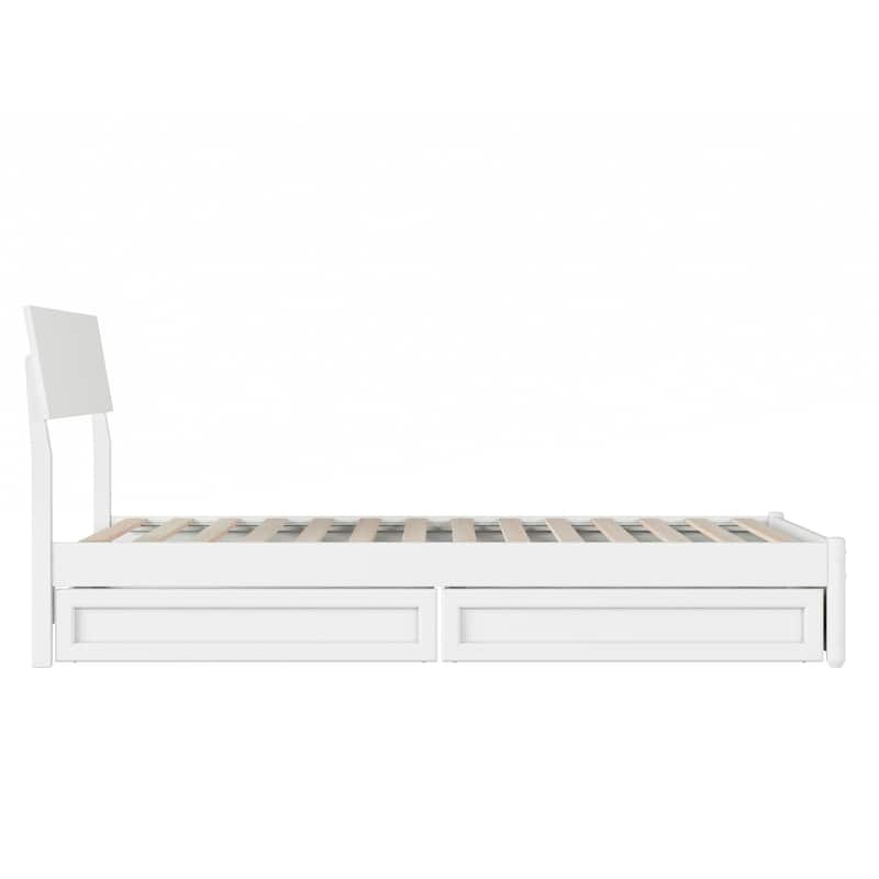 Norla Wood Platform Bed with Storage Drawers