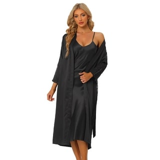 Women's Satin Nightwear Robe Sets Bathrobe Bridesmaid Wedding Bride Robe -  Bed Bath & Beyond - 42341333