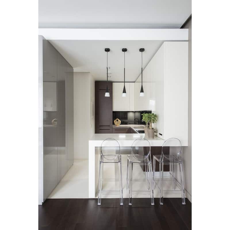 Set of 2 Clear Modern 30" Seat Bar Stool Counter Height With Back Plastic Chairs For Home Restaurant Office