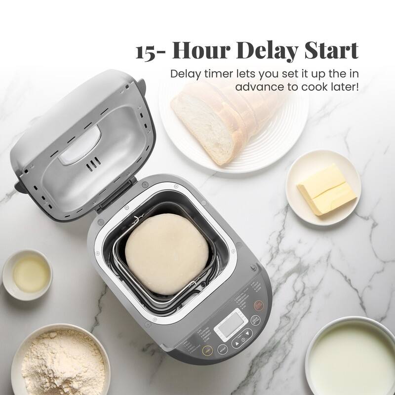 Elite Cuisine EBM5318 2lb Programmable Bread Machine