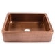 preview thumbnail 3 of 10, Lange Copper 30" Single Bowl Farmhouse Apron Front Undermount Kitchen Sink