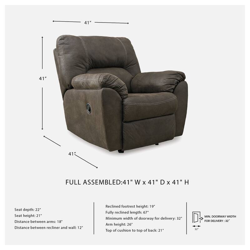 Tambo Contemporary Rocker Recliner Canyon