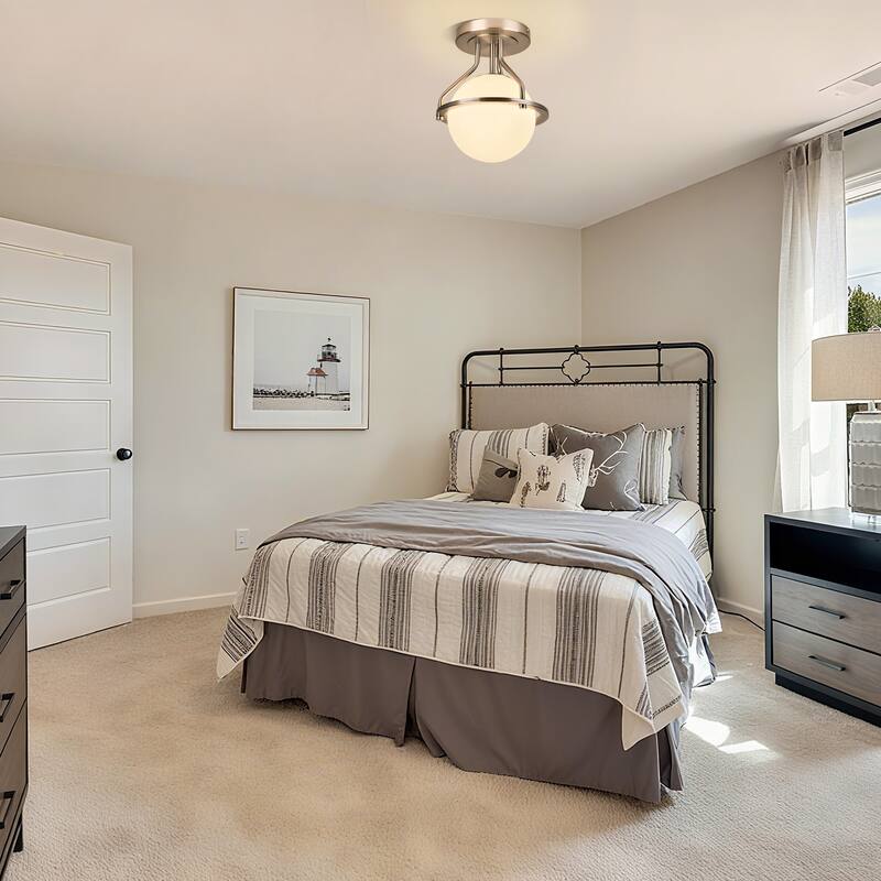 1-Lights Glass Flush Mount