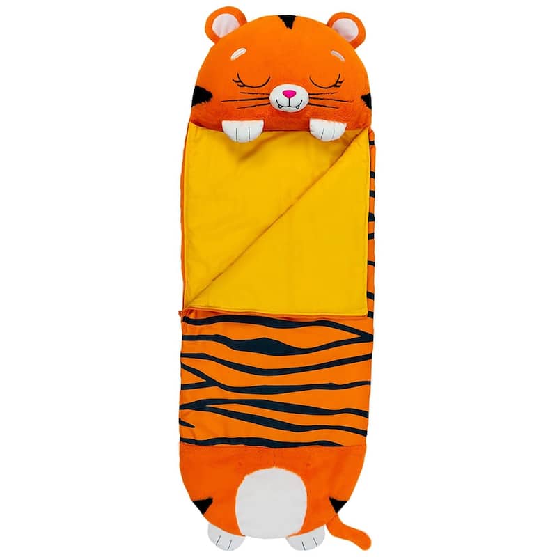 Happy Nappers: Pillow & Sleepy Sack: Medium - Tiger Tobi - 54 x 20",3+ - Tiger Tobi